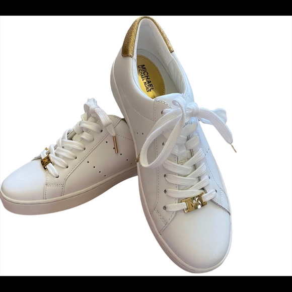 MICHAEL Michael Kors Shoes - Michael Kors White / Gold NWT . Size 7.5m